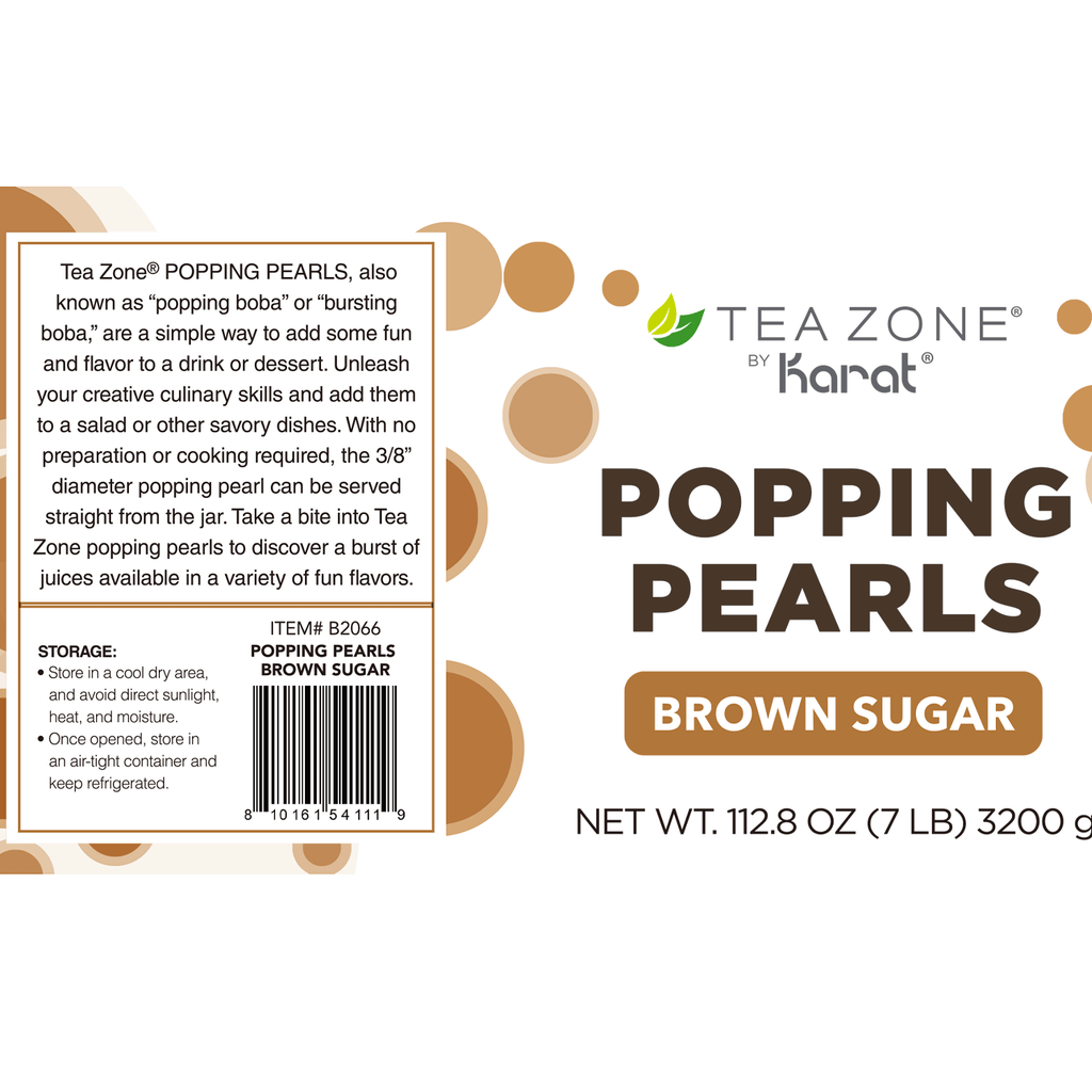Brown Sugar Popping Pearls - Jar (7 lbs)