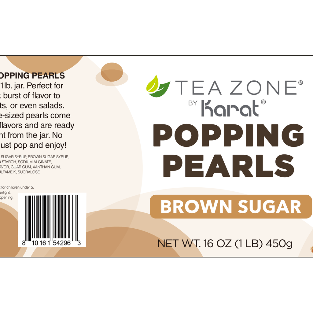 Brown Sugar Popping Pearls - Jar (1 lb)
