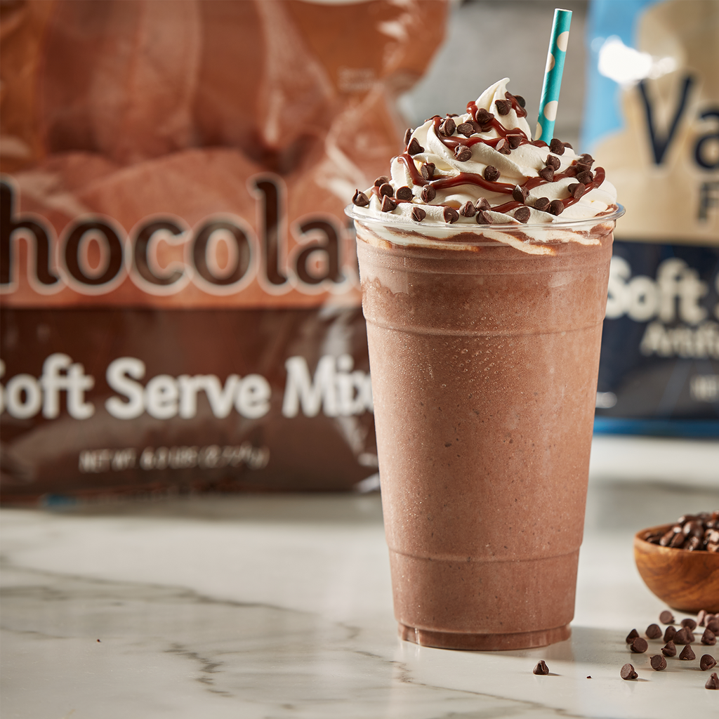 Frostline Chocolate Soft Serve Mix - Bag (6 lbs)