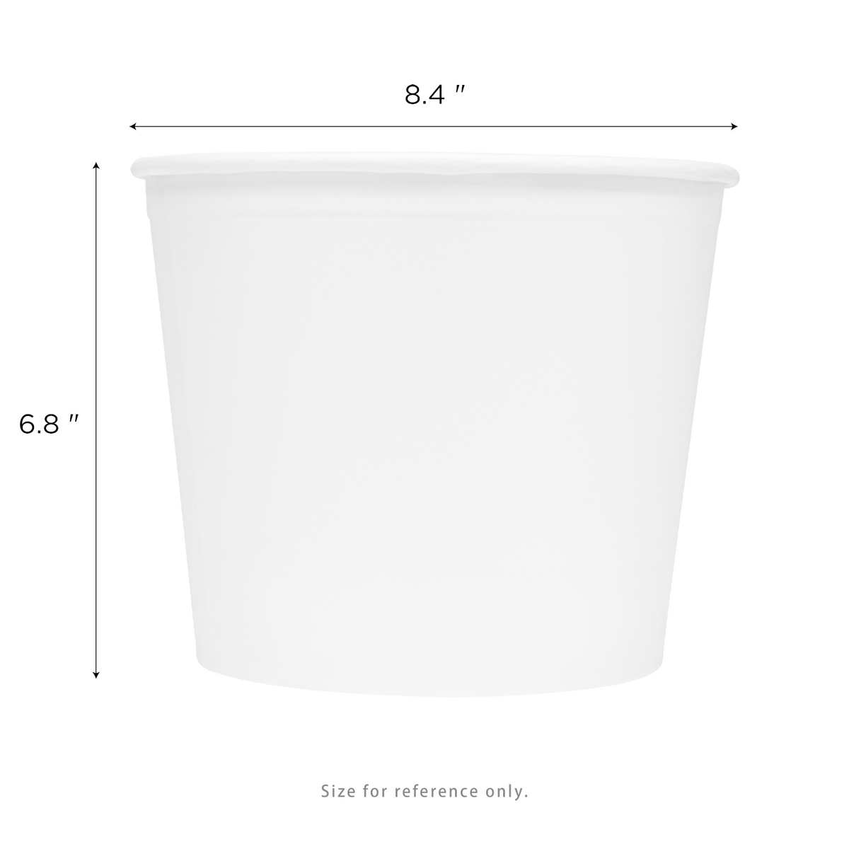 [150 pcs] 130 oz Paper Food Buckets