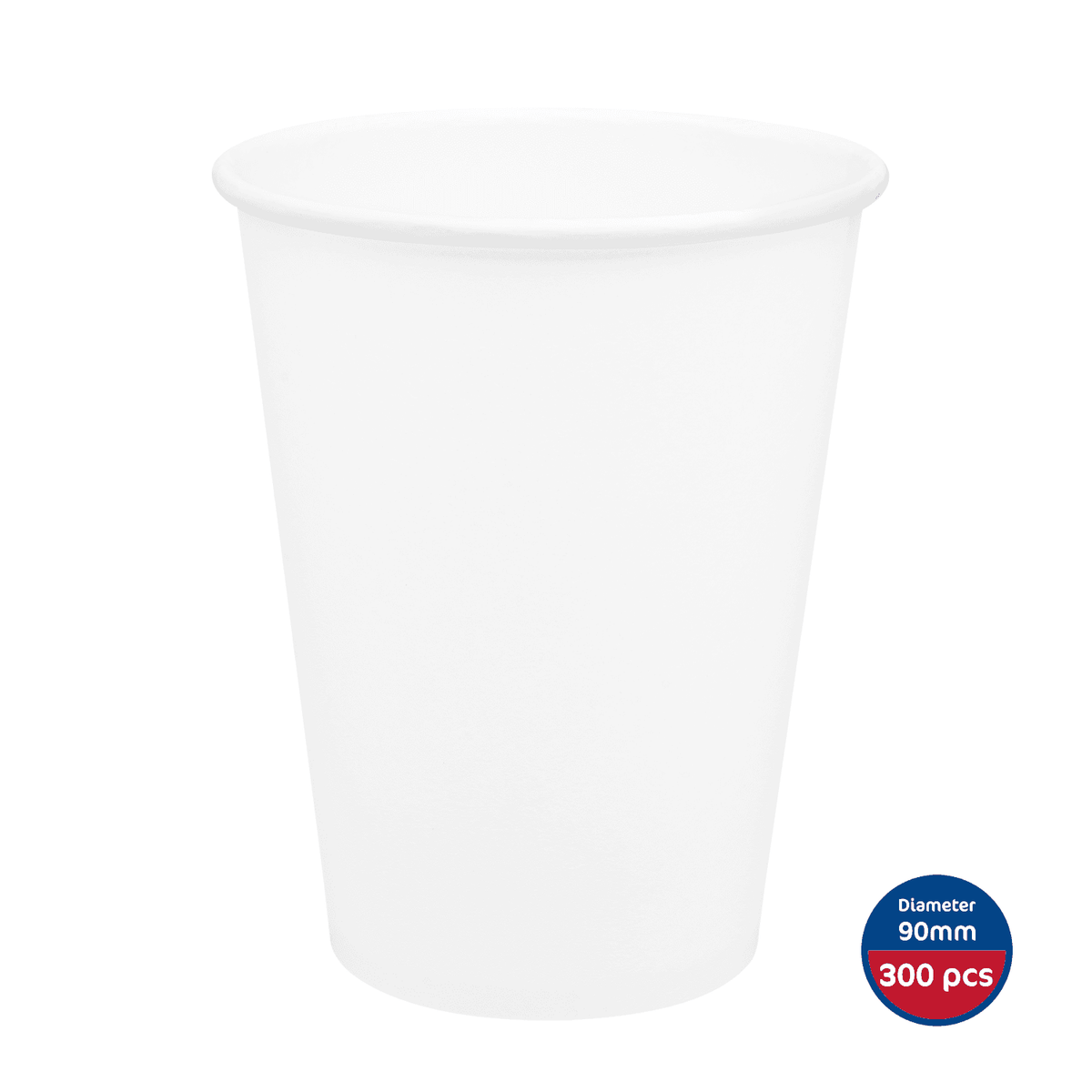 [300 ct] 12 oz Paper Coffee Cups | White | 90 mm