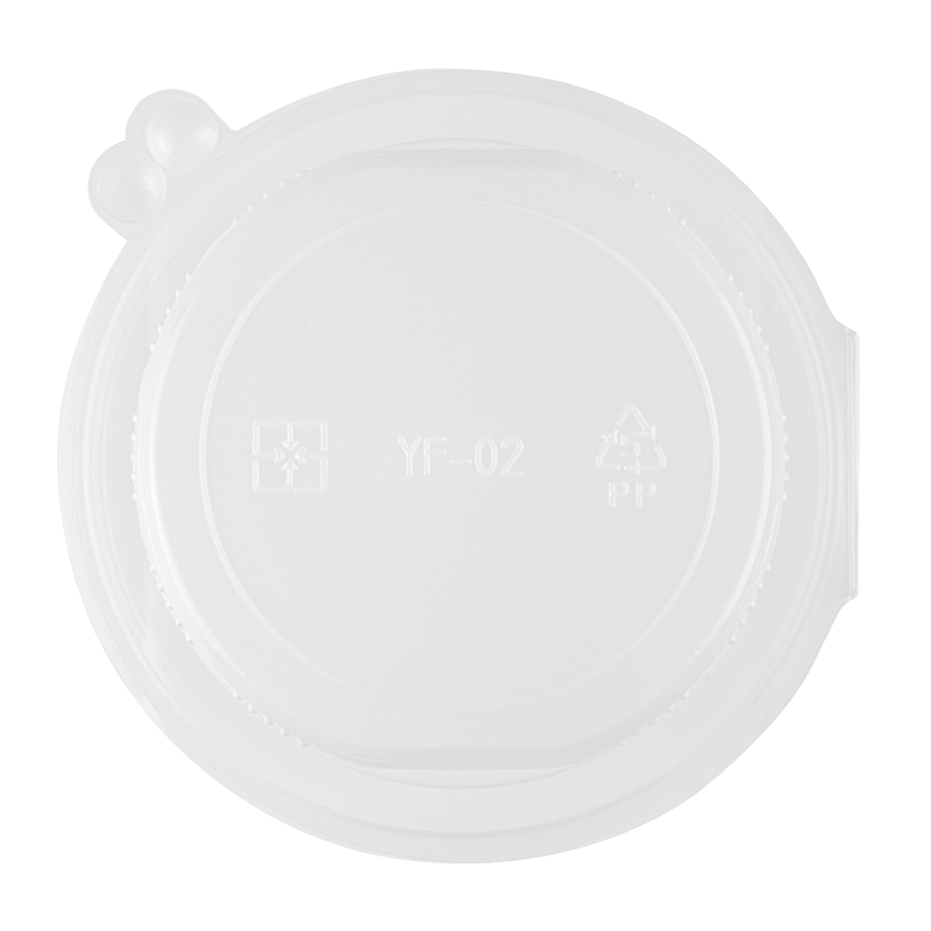 [300 ct] 16 oz PP Hinged Inserts for 24-32 oz Paper Food Containers (142 mm)