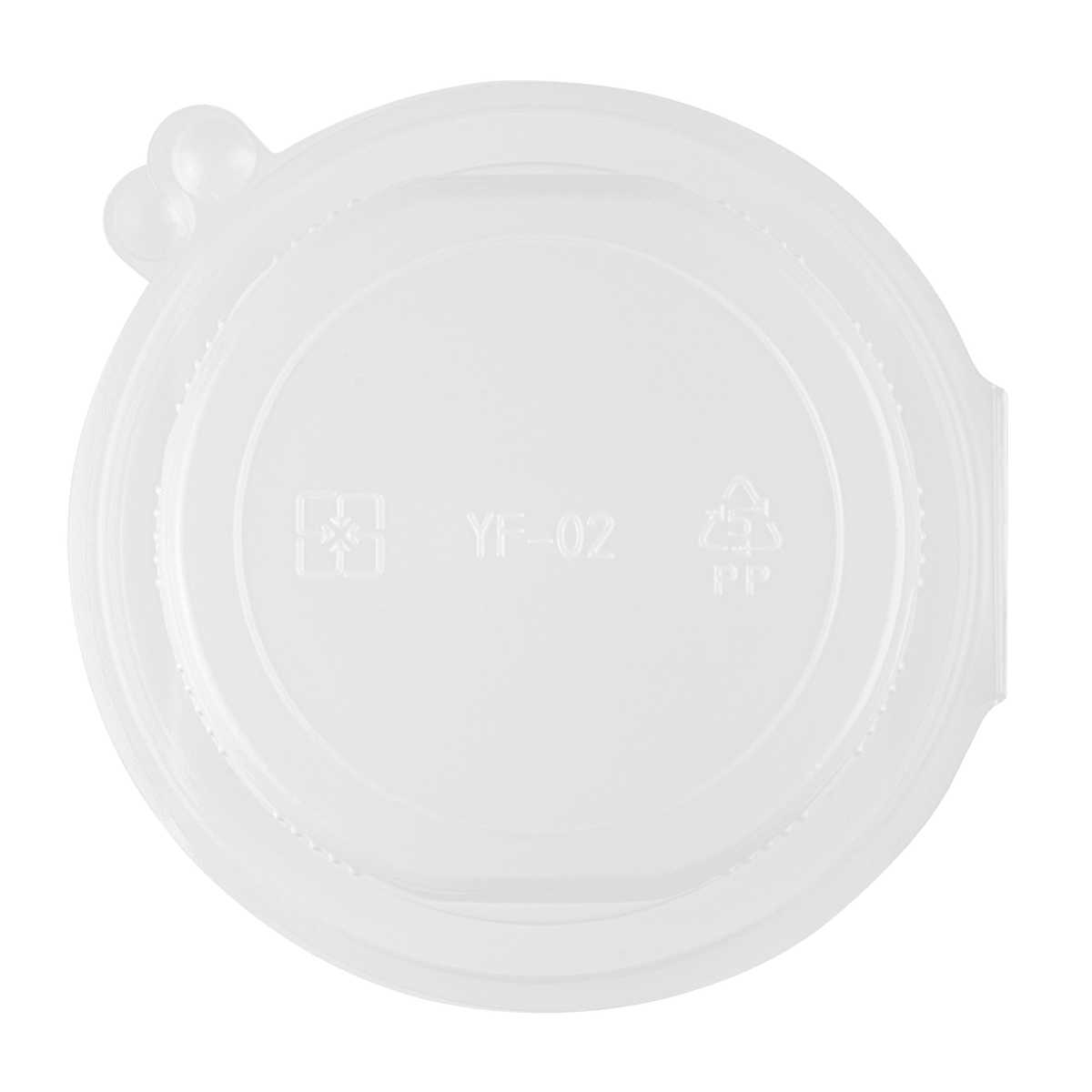 [300 ct] 16 oz PP Hinged Inserts for 24-32 oz Paper Food Containers (142 mm)