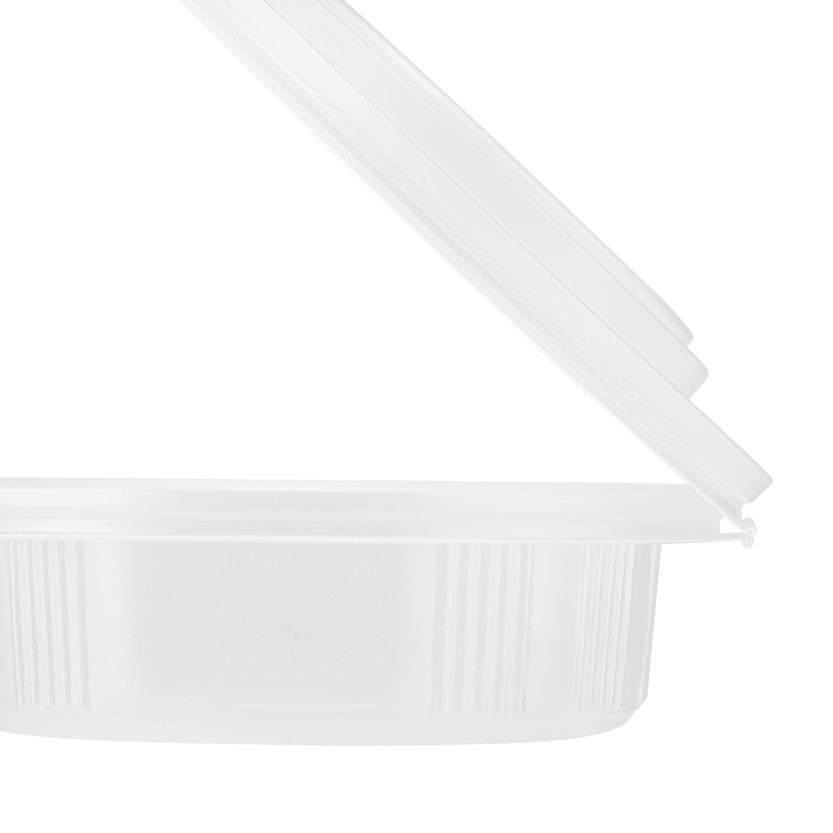 [300 ct] 16 oz PP Hinged Inserts for 24-32 oz Paper Food Containers (142 mm)