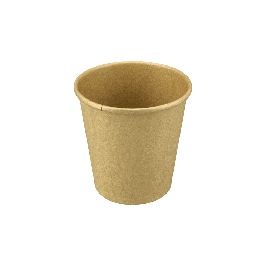 [1,000 ct] 10 oz Paper Coffee Cups | Kraft | 90 mm