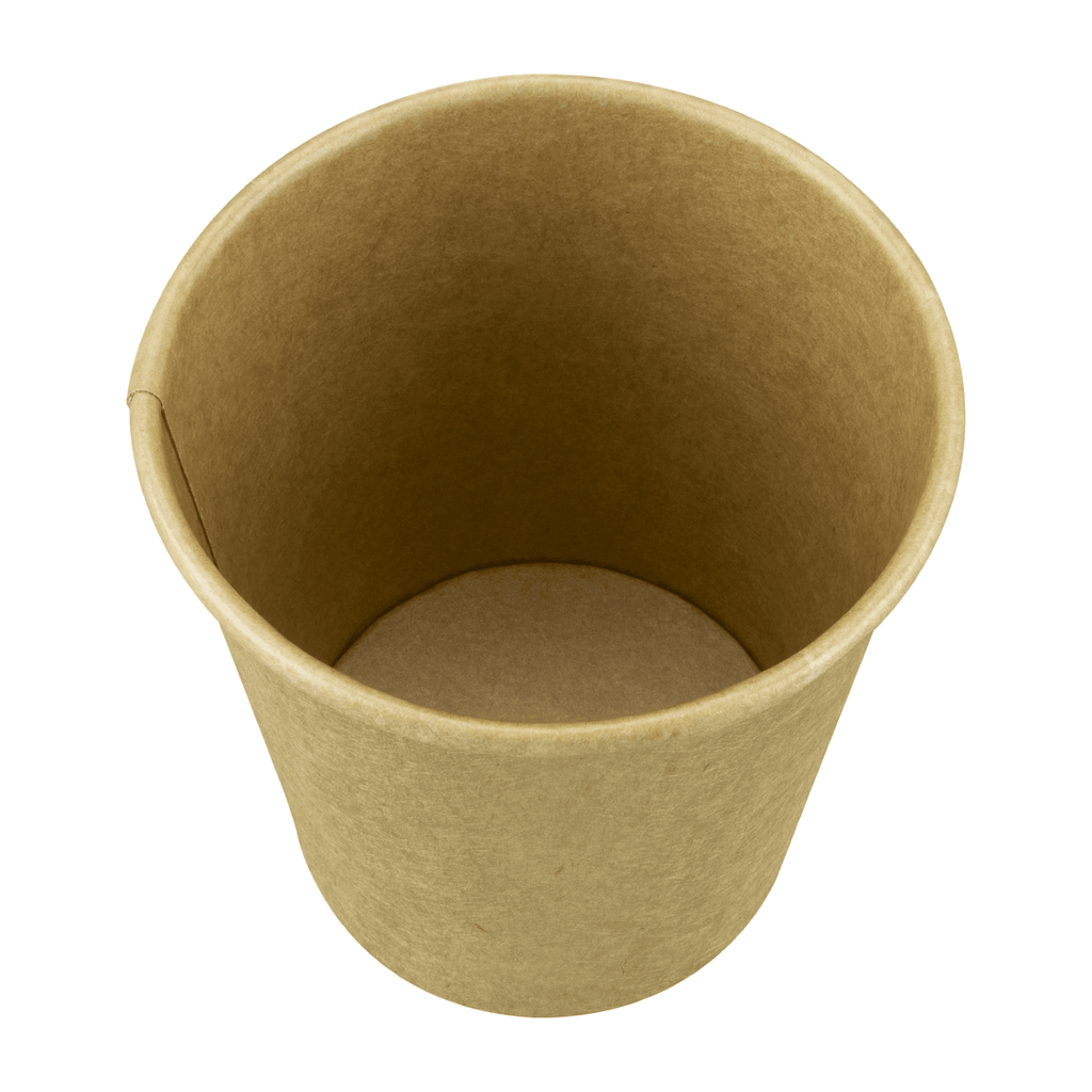 [1,000 ct] 10 oz Paper Coffee Cups | Kraft | 90 mm