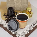 [1,000 ct] 10 oz Paper Coffee Cups | Coffee Print | 90 mm