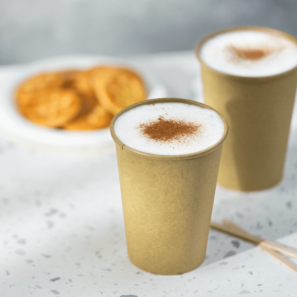 [1,000 ct] 12 oz Paper Coffee Cups | Kraft | 90 mm