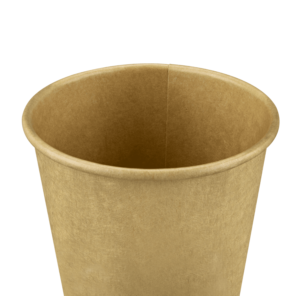 [1,000 ct] 12 oz Paper Coffee Cups | Kraft | 90 mm