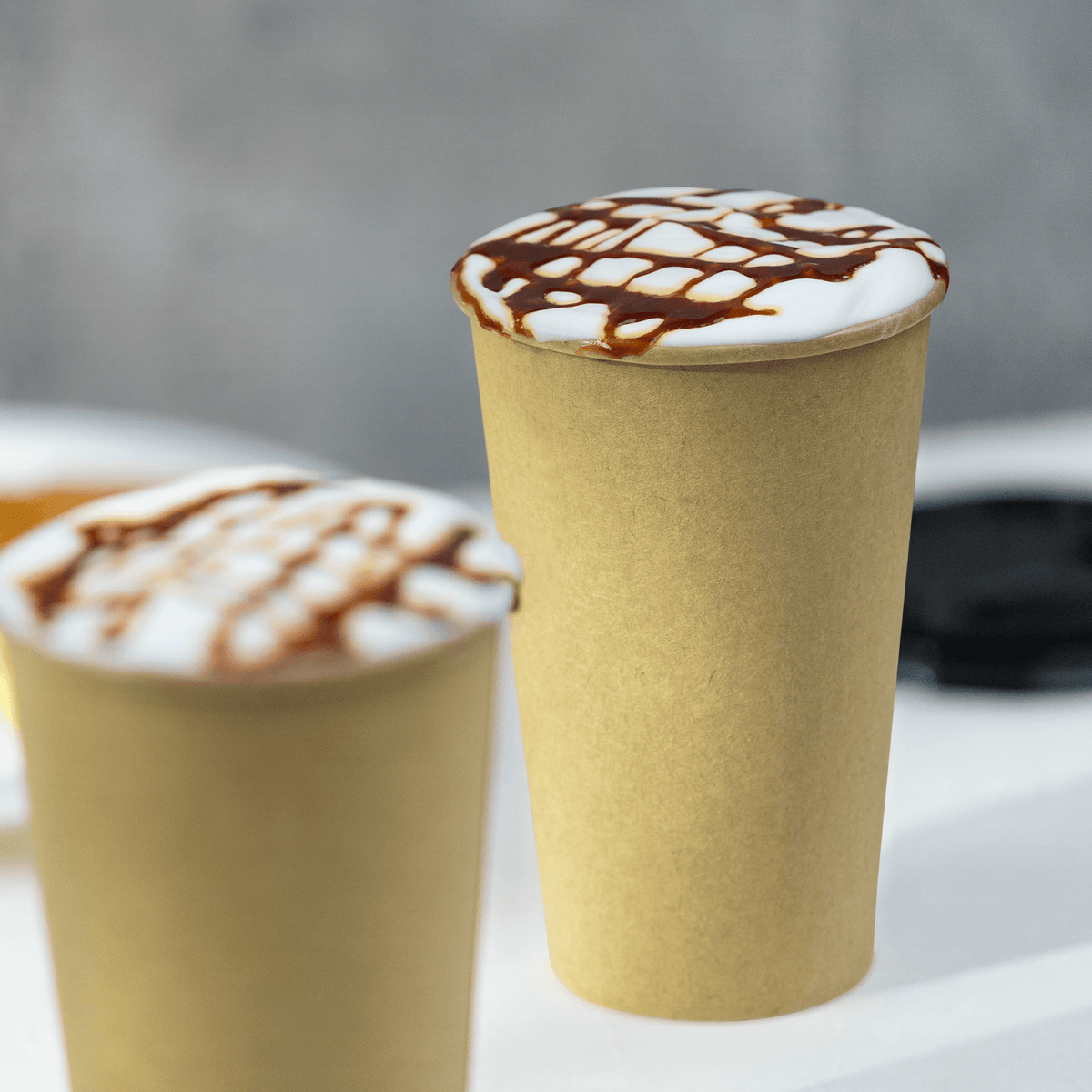 [1,000 ct] 16 oz Paper Coffee Cups | Kraft | 90 mm