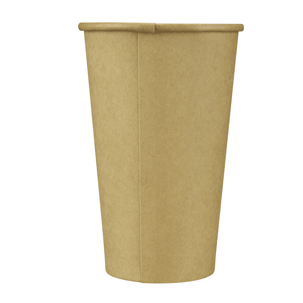 [1,000 ct] 16 oz Paper Coffee Cups | Kraft | 90 mm