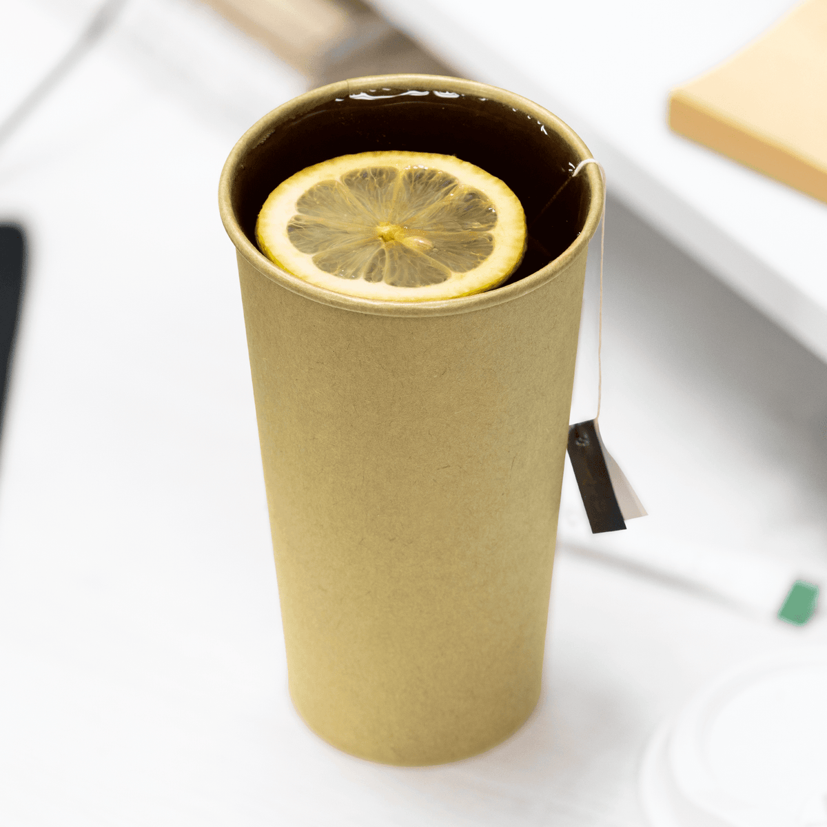[600 ct] 20 oz Paper Coffee Cups | Kraft | 90 mm