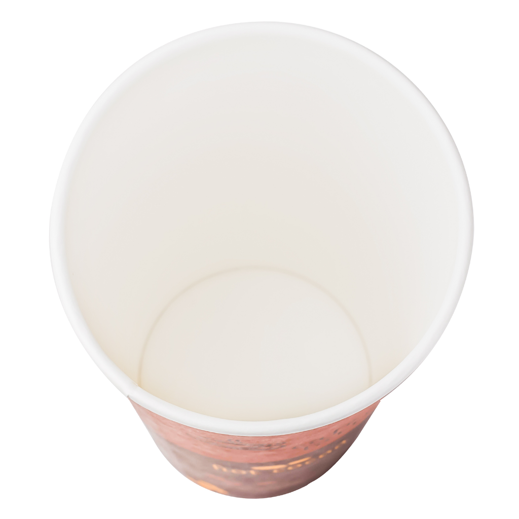 [500 ct] 24 oz Paper Coffee Cups | Coffee Print | 90 mm