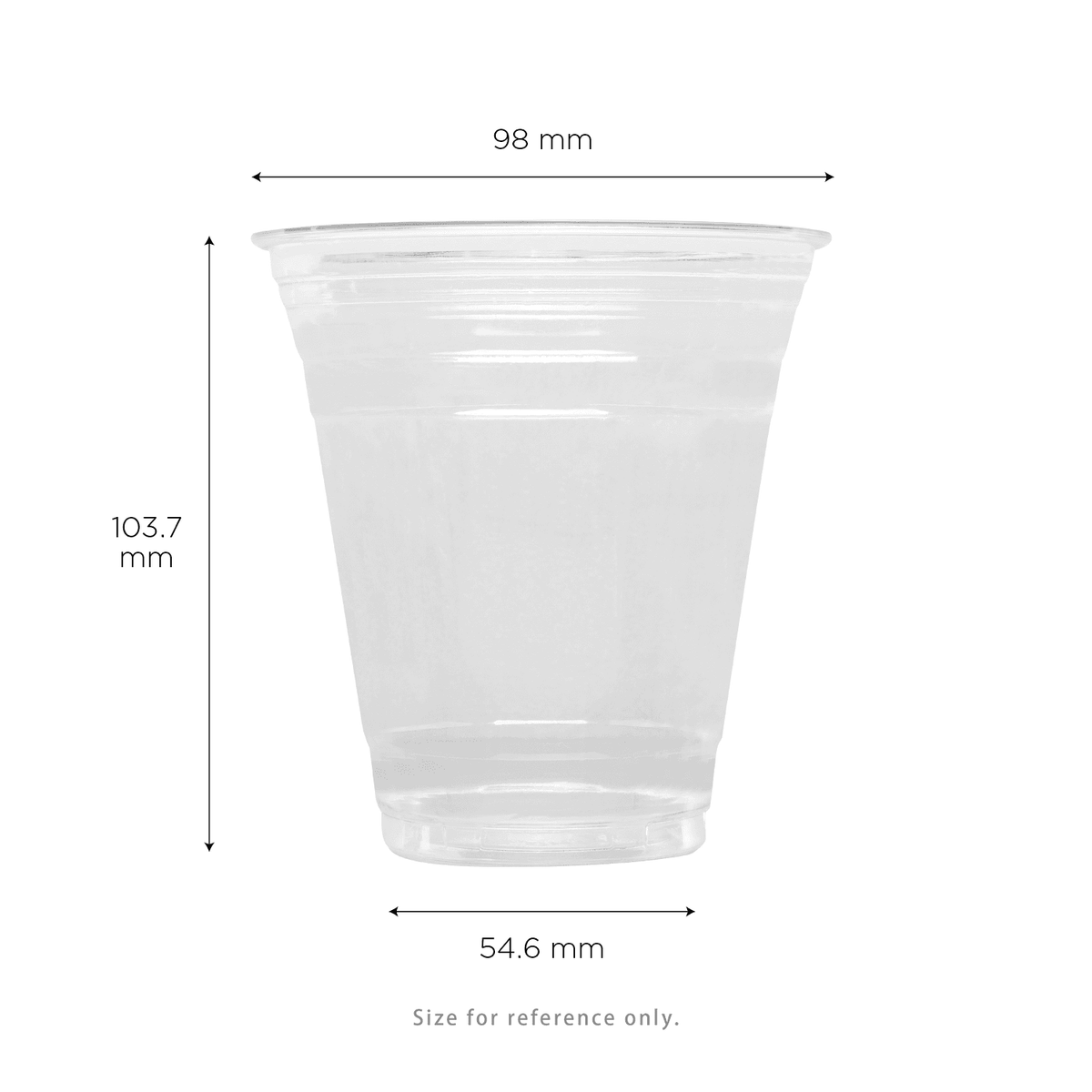 [1,000 ct] 12 oz Clear Cold Cups | RPET | 98 mm