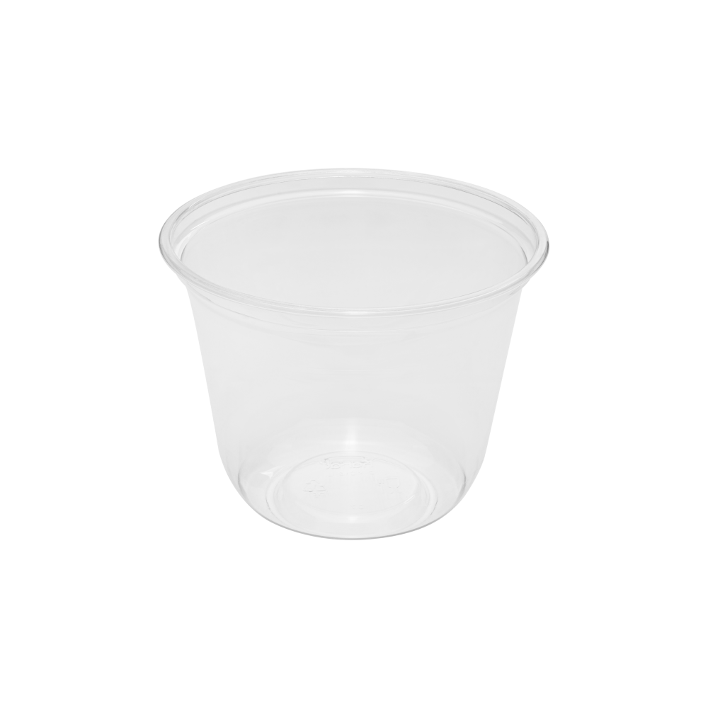 [1,000 ct] 12 oz Clear Plastic Cold Cups | PET | U-Shape | 98 mm