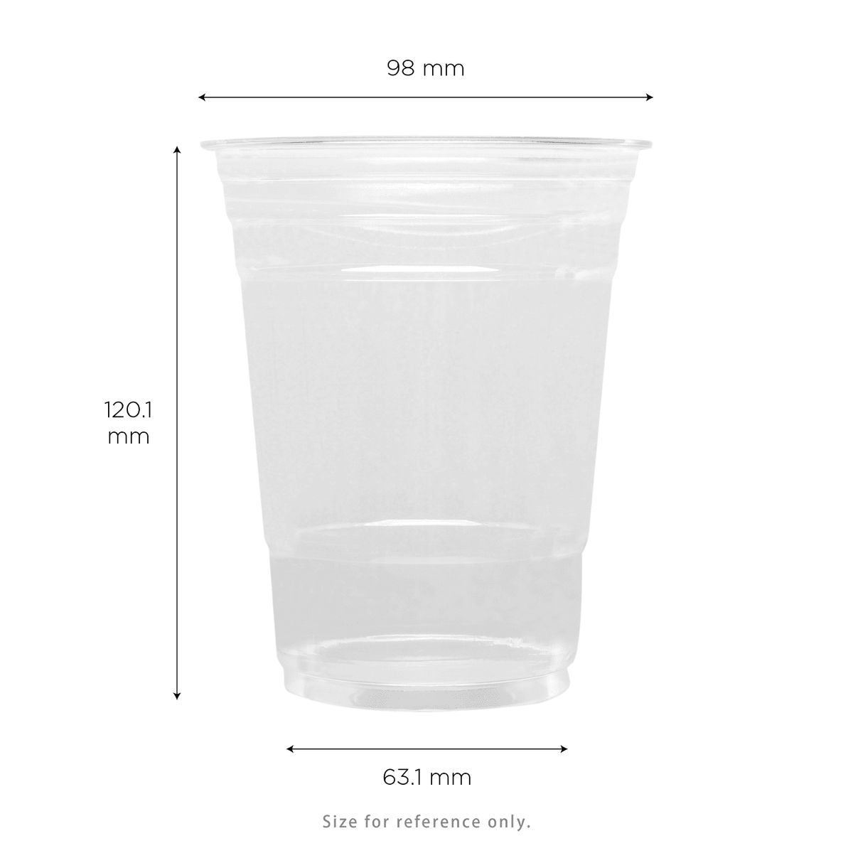 [1,000 ct] 16 oz Clear Cold Cups | RPET | 98 mm