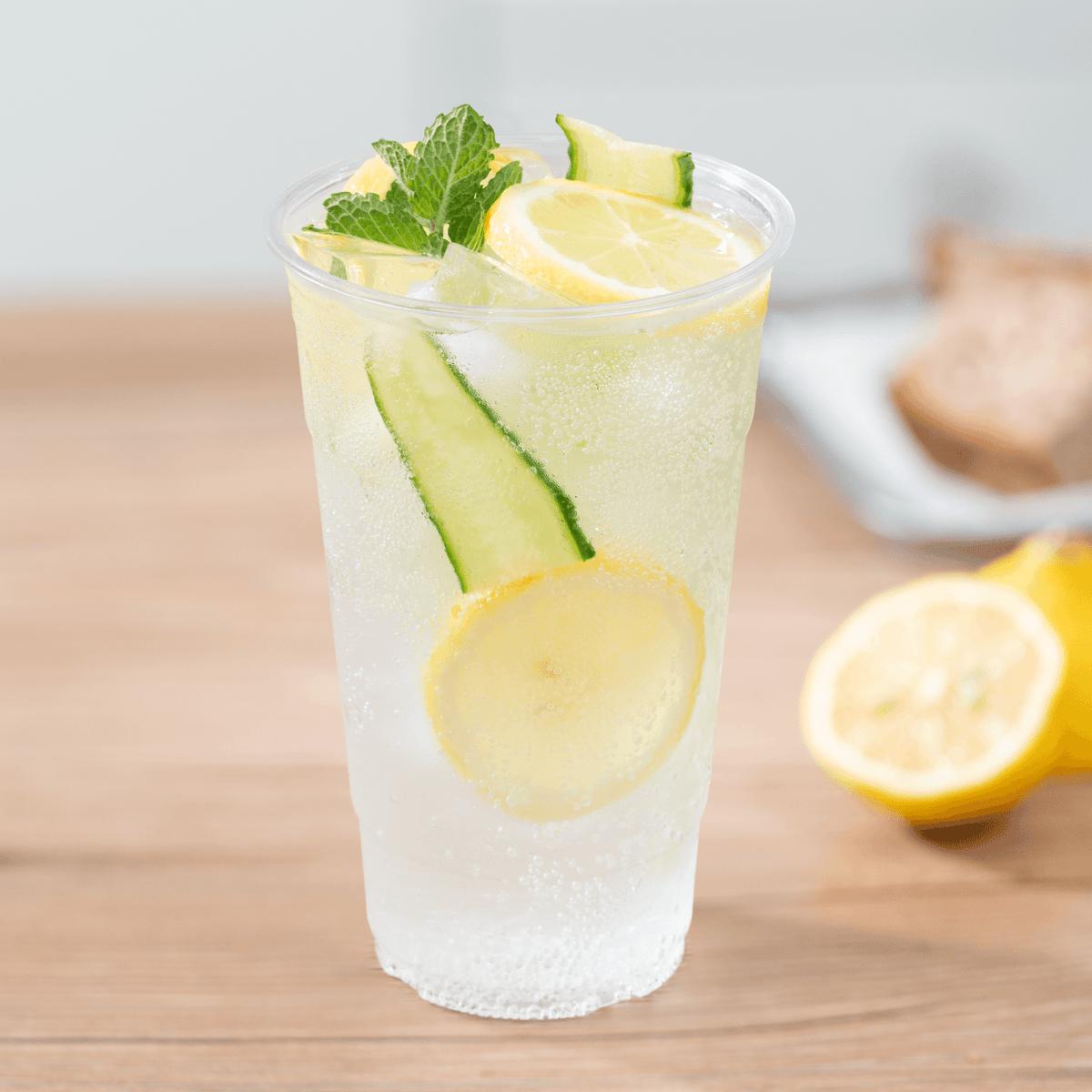[600 ct] 24 oz Clear Cold Cups | RPET | 98 mm