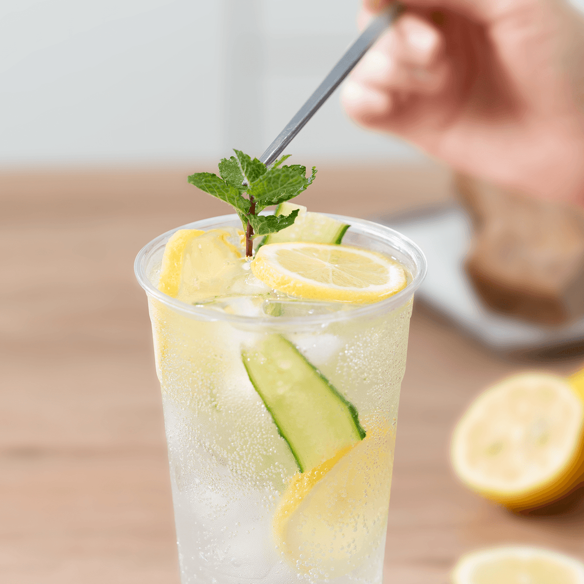 [600 ct] 24 oz Clear Cold Cups | RPET | 98 mm