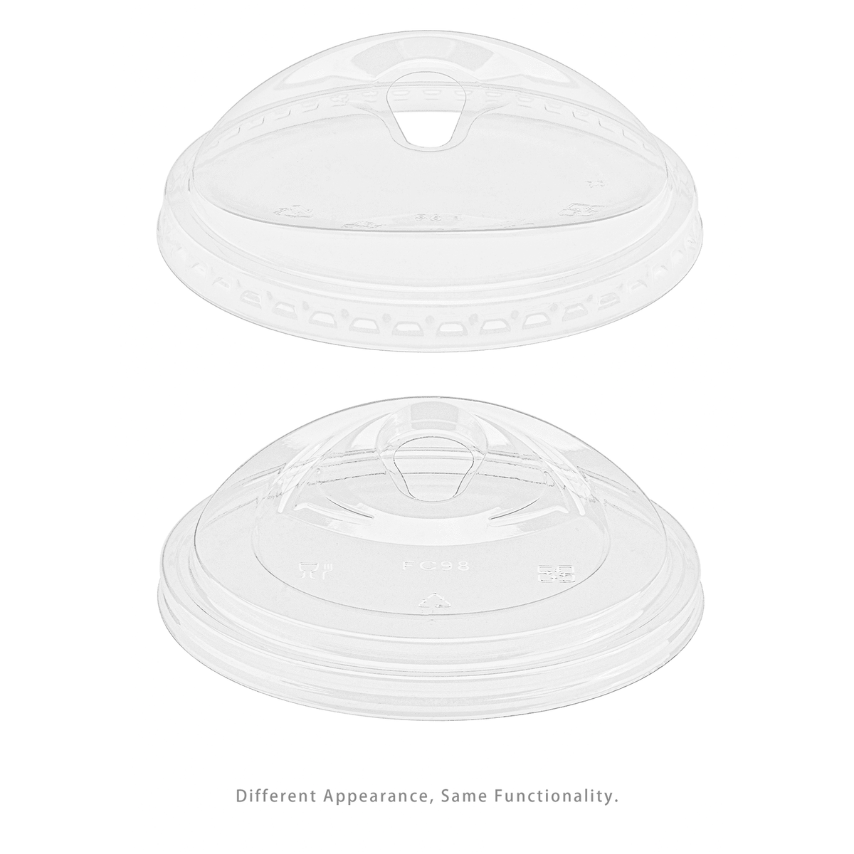 [1,000 ct] Strawless Sipper Lids | PET | 98 mm | Clear | No Cap