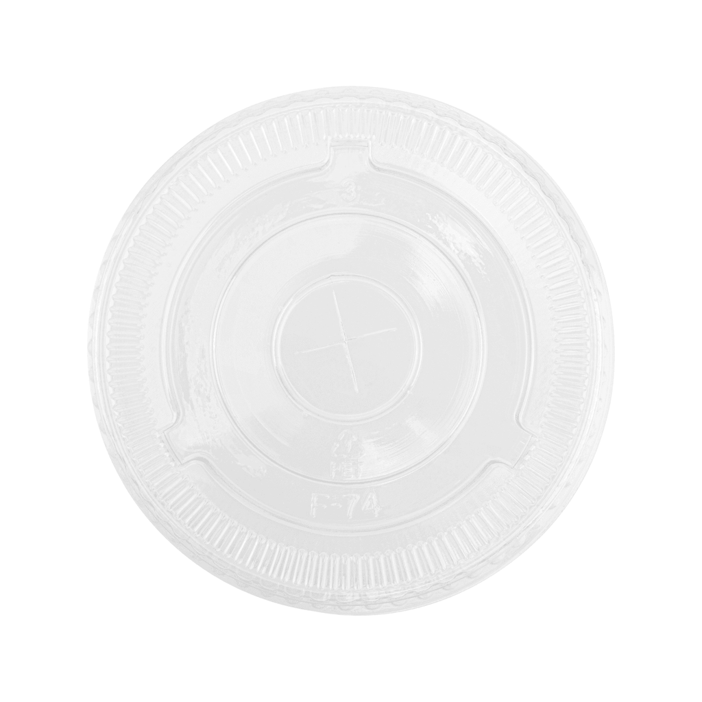 [1,000 ct] 7 oz Cup Lids | PET | 74 mm