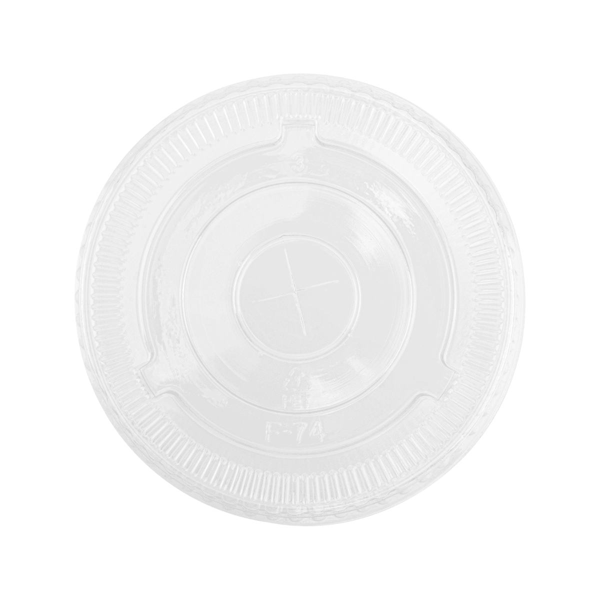[1,000 ct] 7 oz Cup Lids | PET | 74 mm