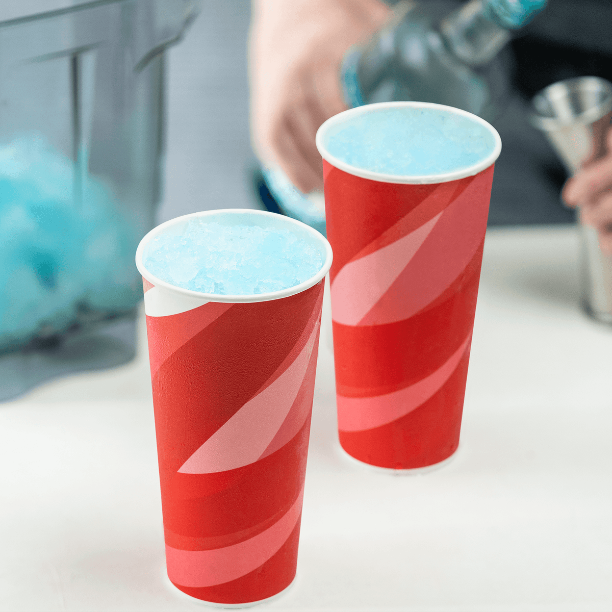 [1,000 ct] 22 oz Paper Cold Cups | 90 mm | Kold Print