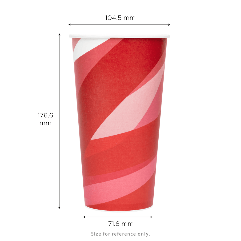 [600 ct] 32 oz Paper Cold Cups | 104.5 mm | Kold Print