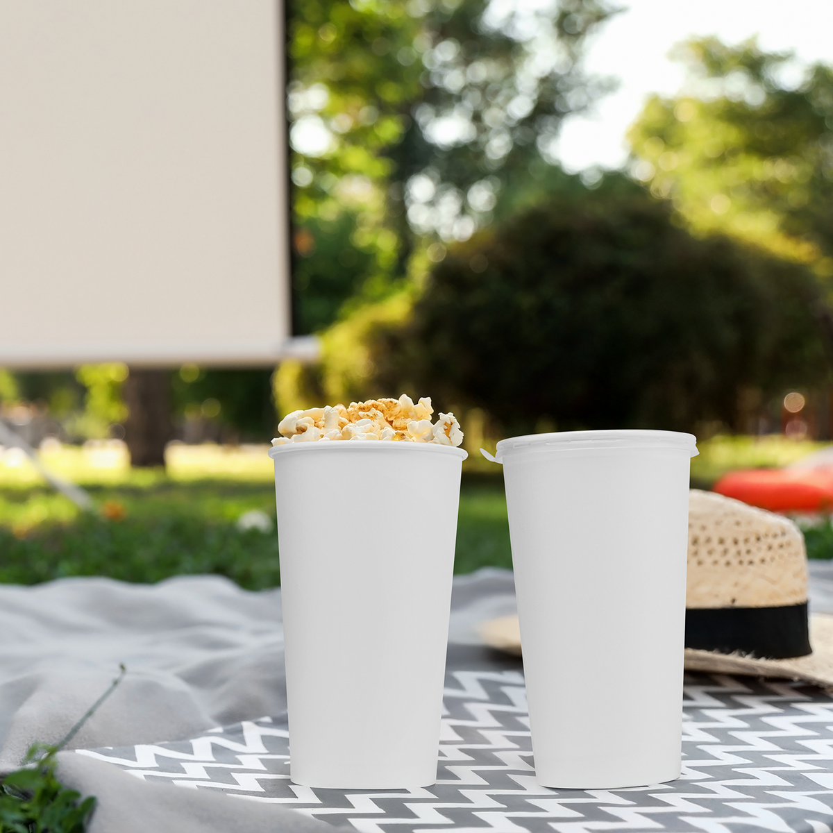[500 ct] 44 oz Cold Paper Cup (115 mm), White