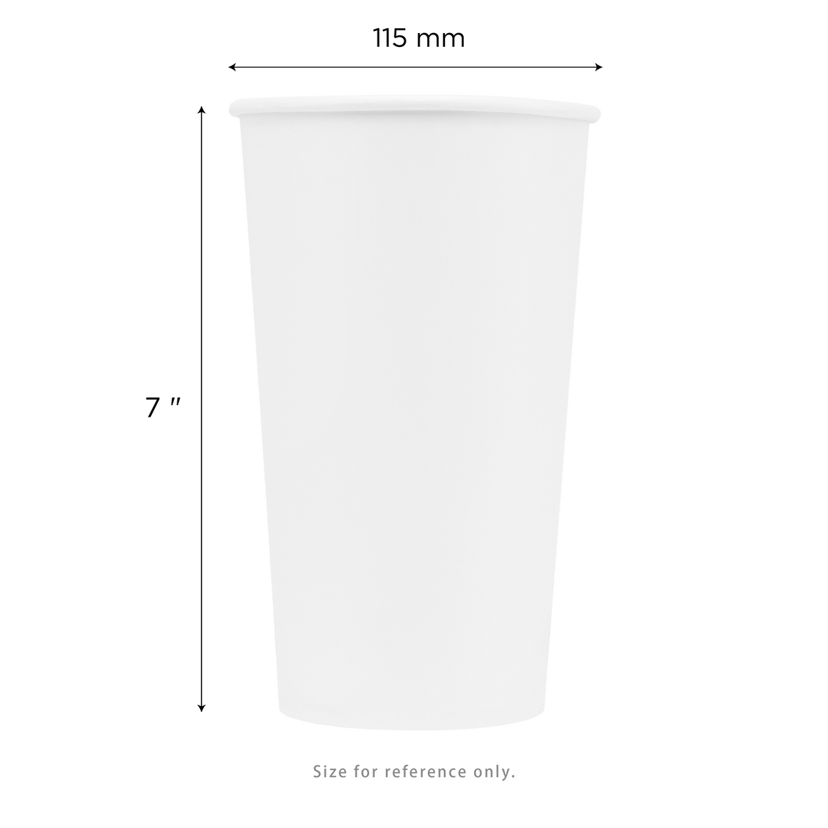 [500 ct] 44 oz Cold Paper Cup (115 mm), White