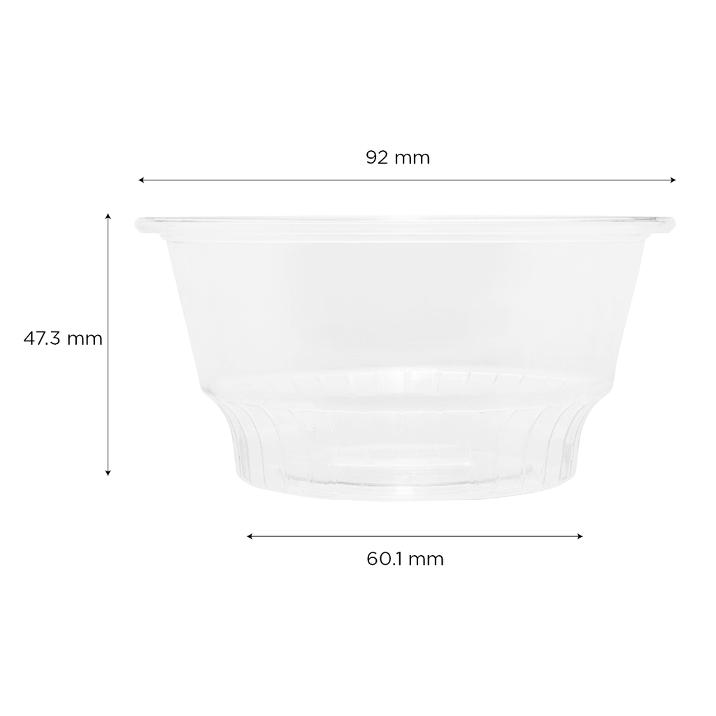 [1,000 ct] 5 oz Plastic Dessert Cups | PET | 92 mm
