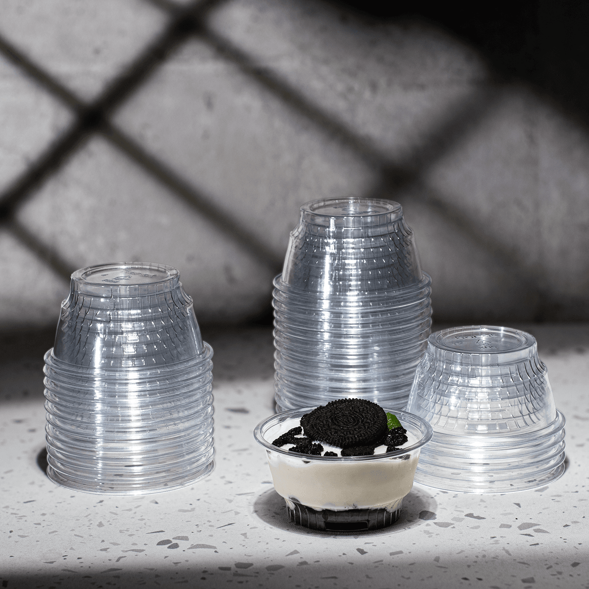 [1,000 ct] 5 oz Plastic Dessert Cups | PET | 92 mm