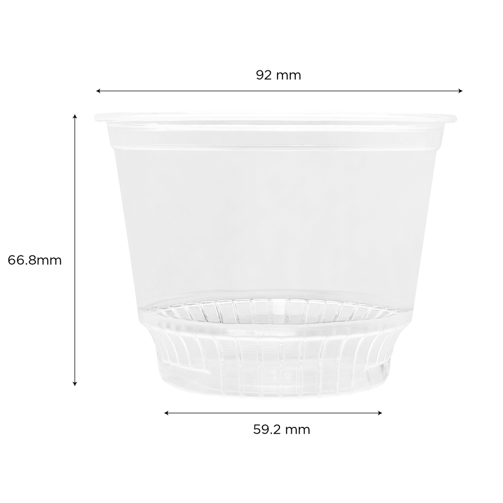 [1,000 ct] 8 oz Plastic Dessert Cups | PET | 92 mm