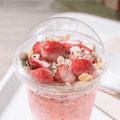 [1,000 ct] Plastic Cup Dome Lids | 98 mm | RPET | Clear