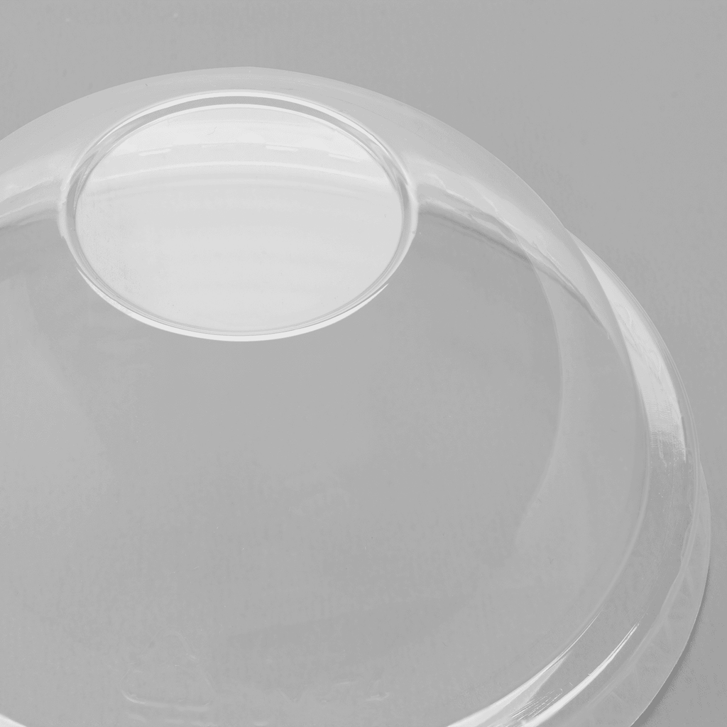 [1,000 ct] 7 oz Dome Cup Lids | PET | No Hole | 74 mm