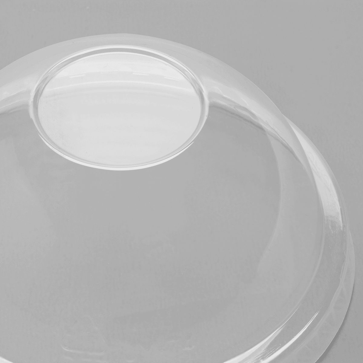 [1,000 ct] 7 oz Dome Cup Lids | PET | No Hole | 74 mm