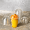 [1,000 ct] 7 oz Plastic Dome Cup Lids | PET | 74 mm