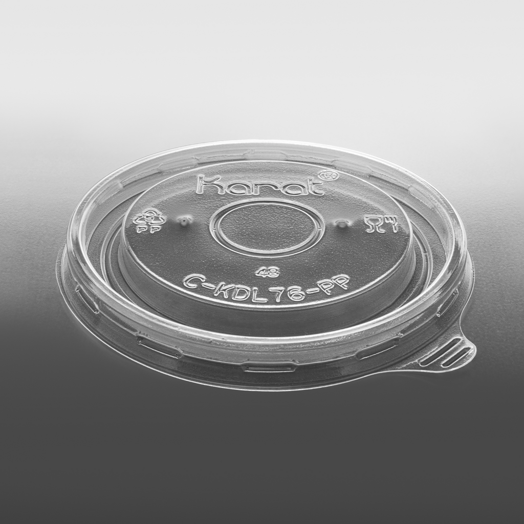[1,000 ct] 4 oz Food Container Lids | PP | 76 mm