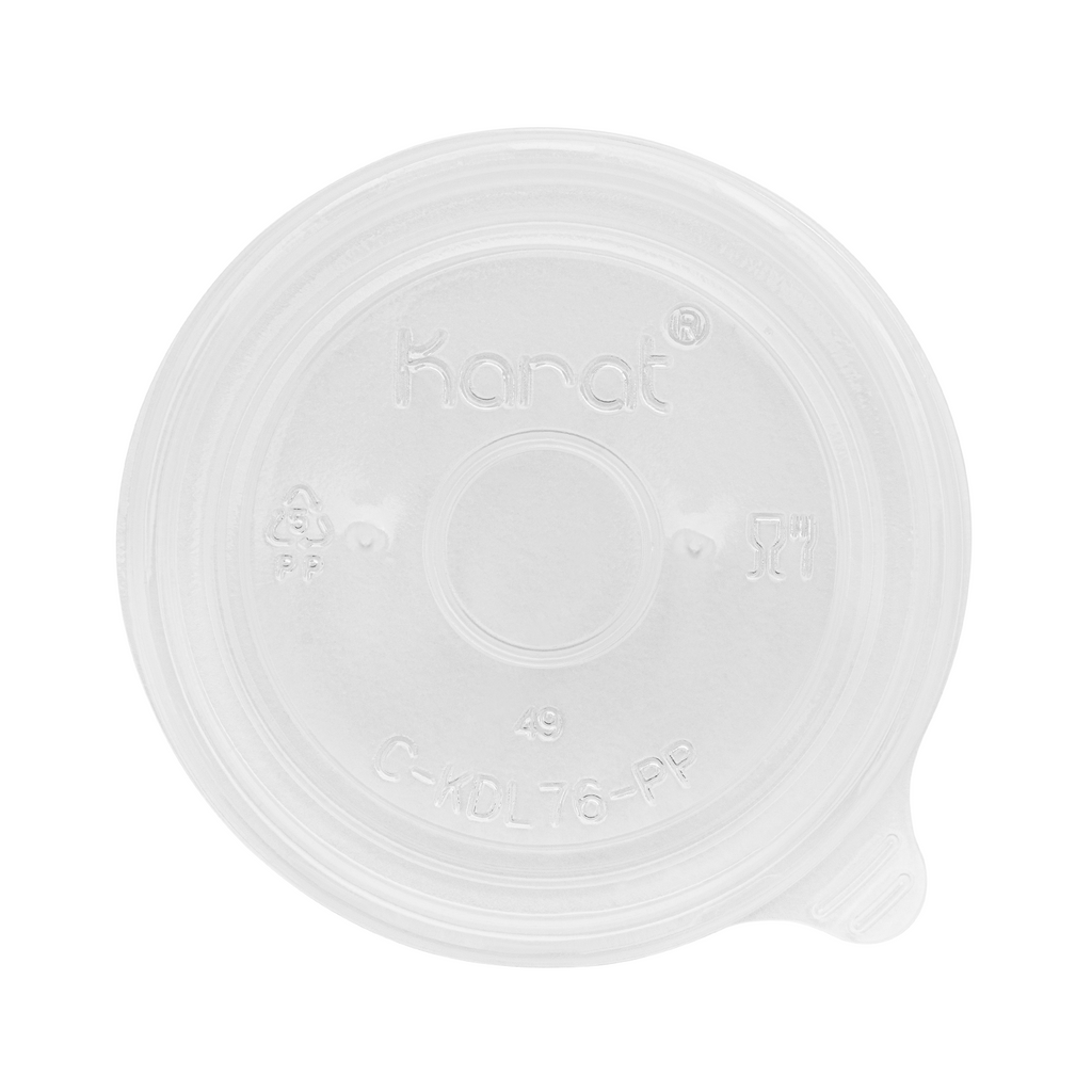[1,000 ct] 4 oz Food Container Lids | PP | 76 mm