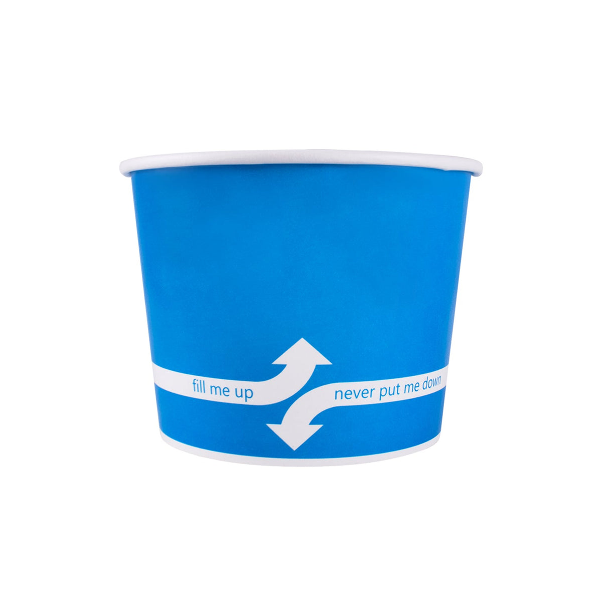 [1,000 ct] 16 oz Paper Food Containers | 112 mm | Blue