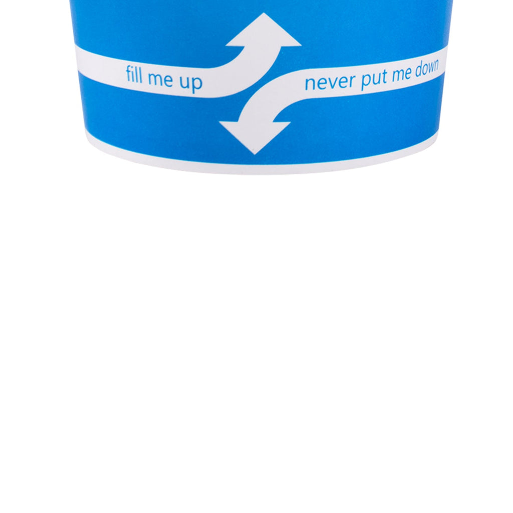 [1,000 ct] 16 oz Paper Food Containers | 112 mm | Blue