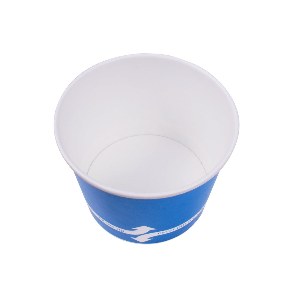 [1,000 ct] 16 oz Paper Food Containers | 112 mm | Blue
