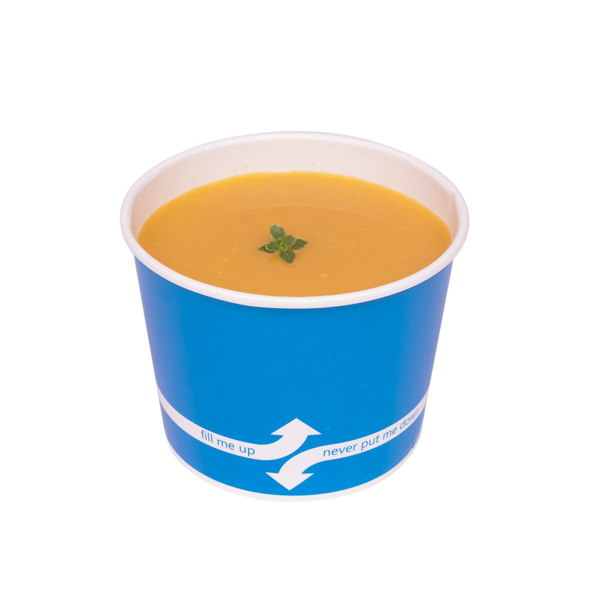 [1,000 ct] 16 oz Paper Food Containers | 112 mm | Blue