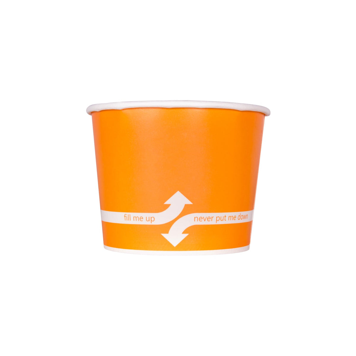 [1,000 ct] 16 oz Paper Food Containers | 112 mm | Orange