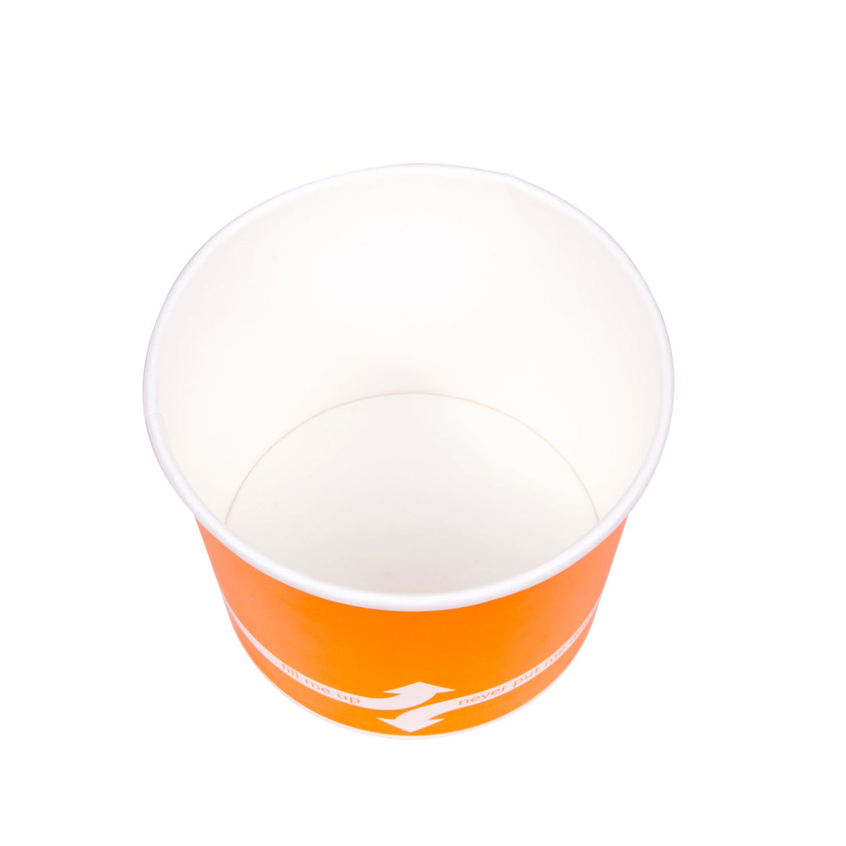 [1,000 ct] 16 oz Paper Food Containers | 112 mm | Orange