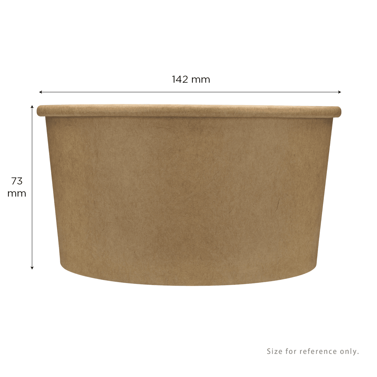 [600 ct] 24 oz Paper Food Containers | 142 mm | Kraft
