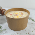 [600 ct] 28 oz Paper Food Containers | 142 mm | Kraft
