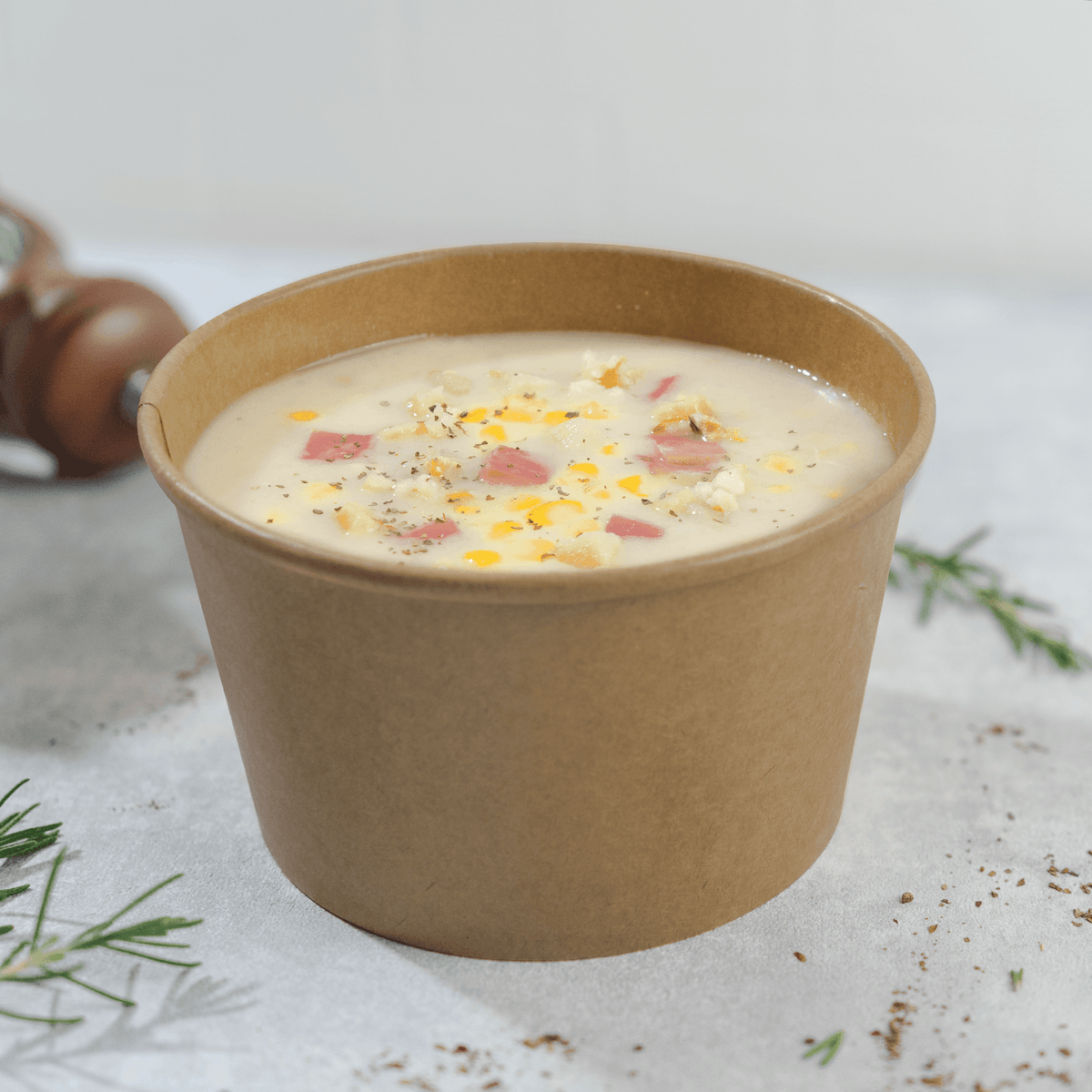 [600 ct] 28 oz Paper Food Containers | 142 mm | Kraft