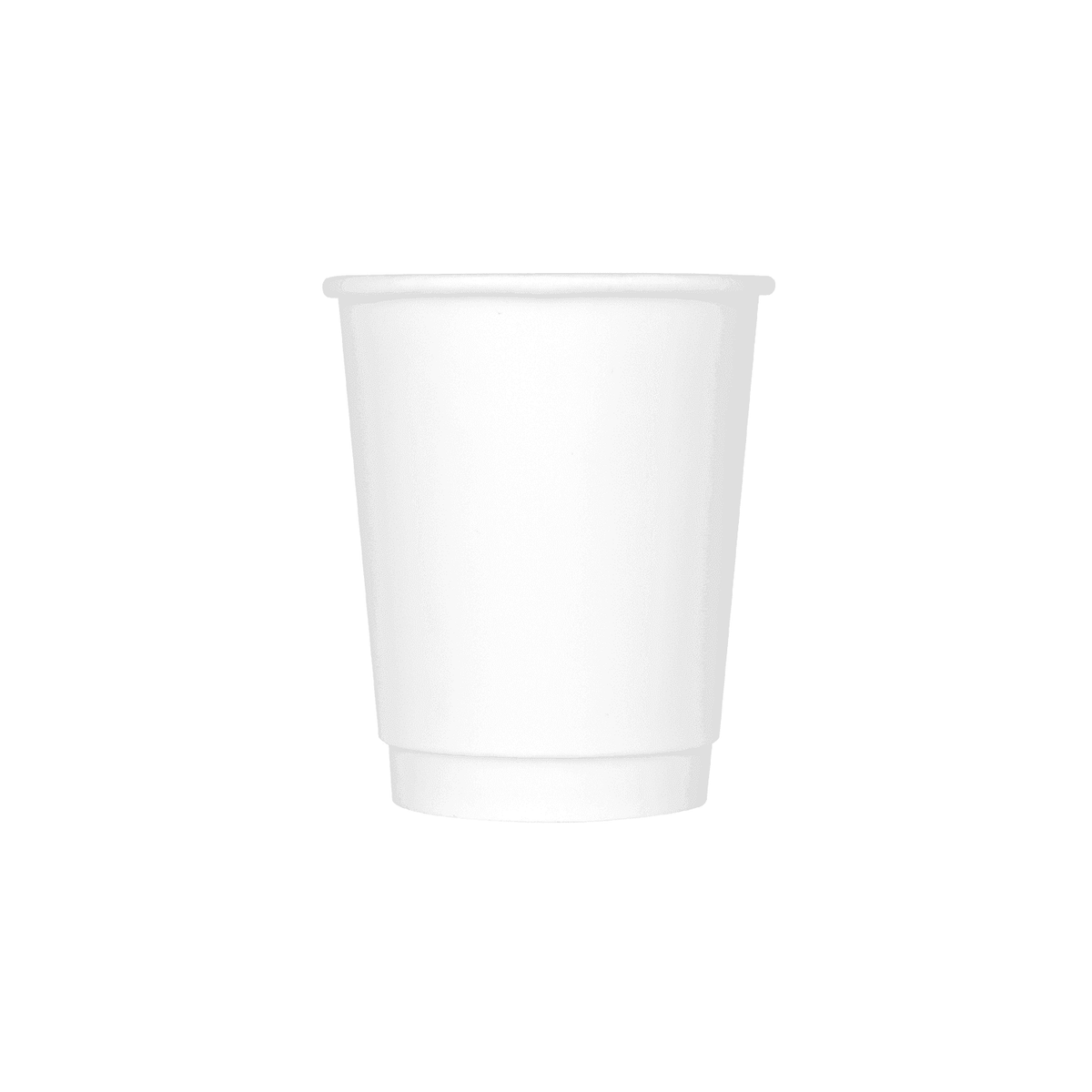 [500 ct] 8 oz Paper Coffee Cups | Insulated | 80 mm | White