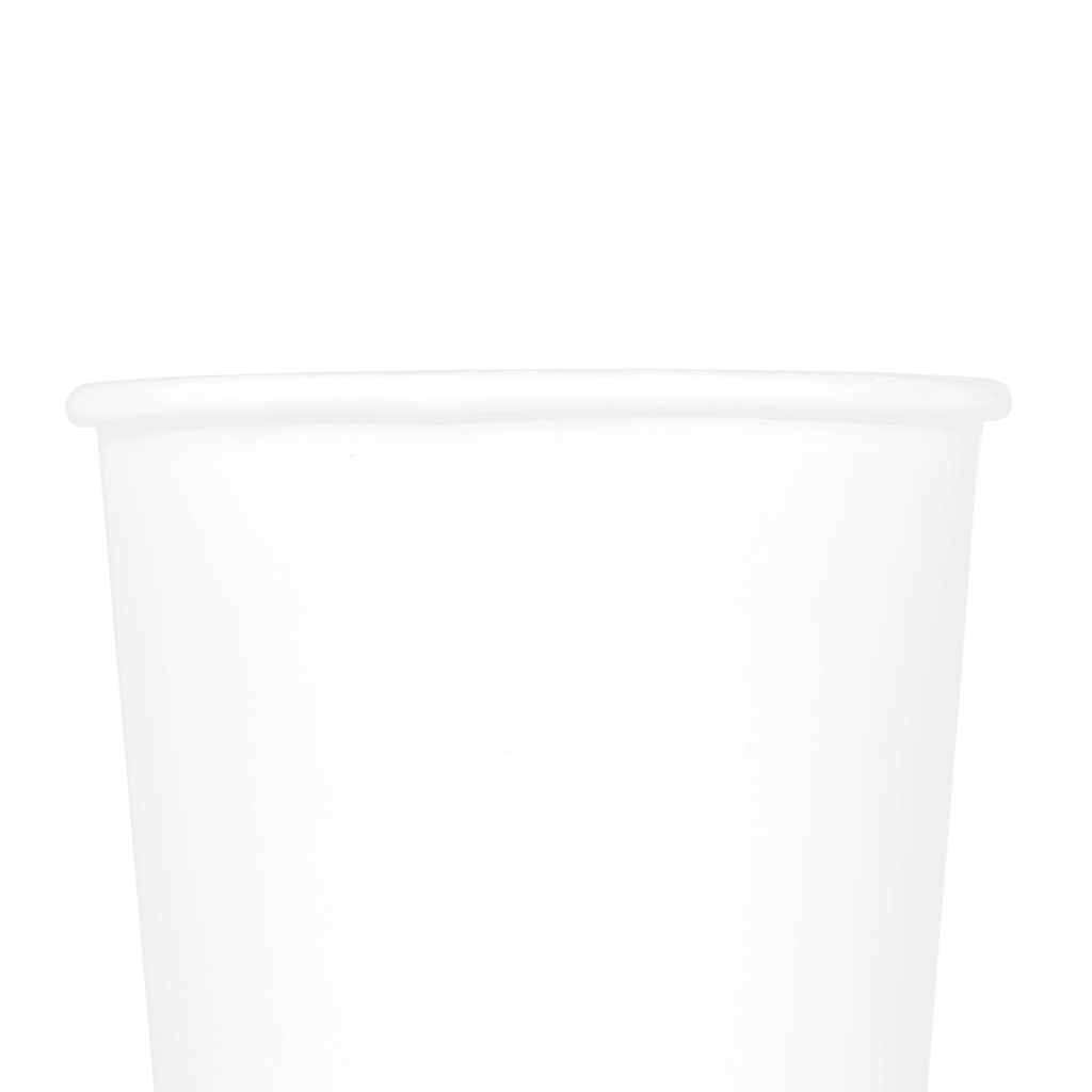 [500 ct] 8 oz Paper Coffee Cups | Insulated | 80 mm | White