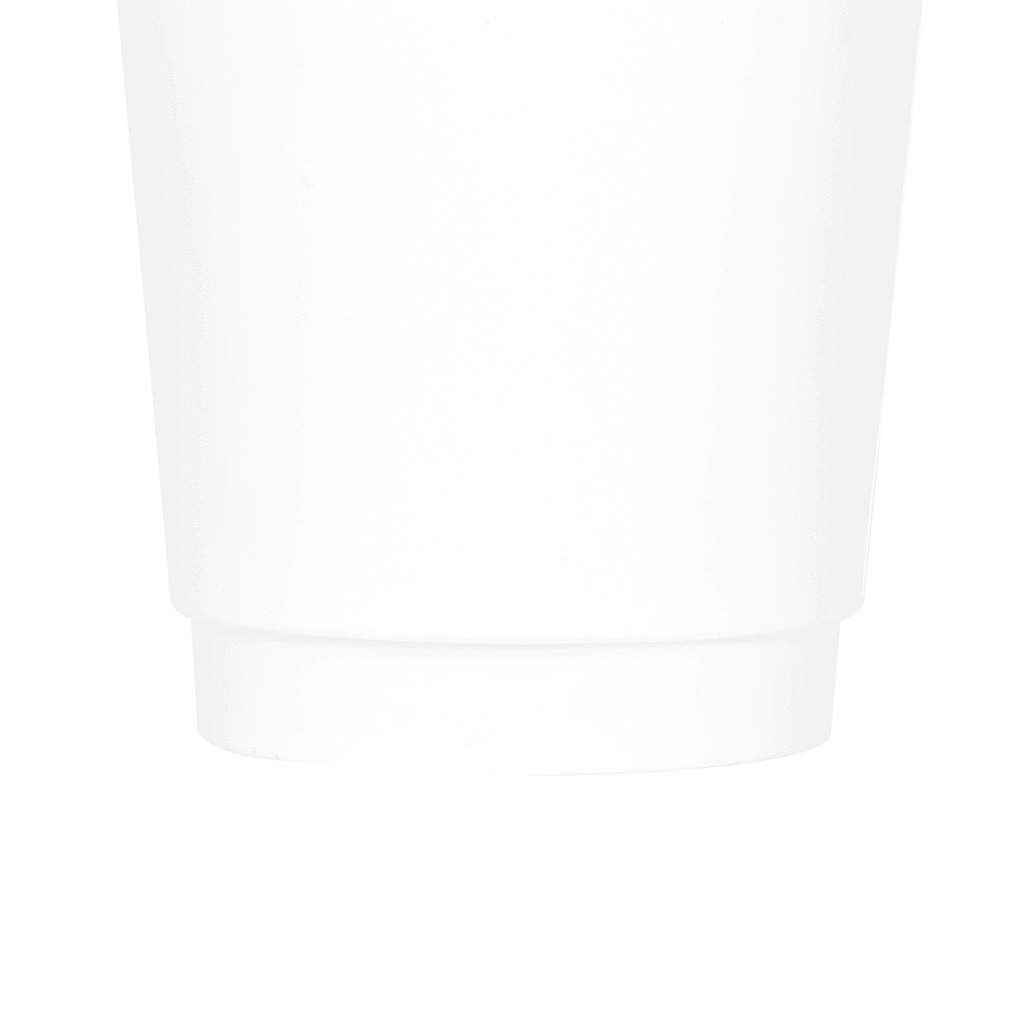 [500 ct] 8 oz Paper Coffee Cups | Insulated | 80 mm | White